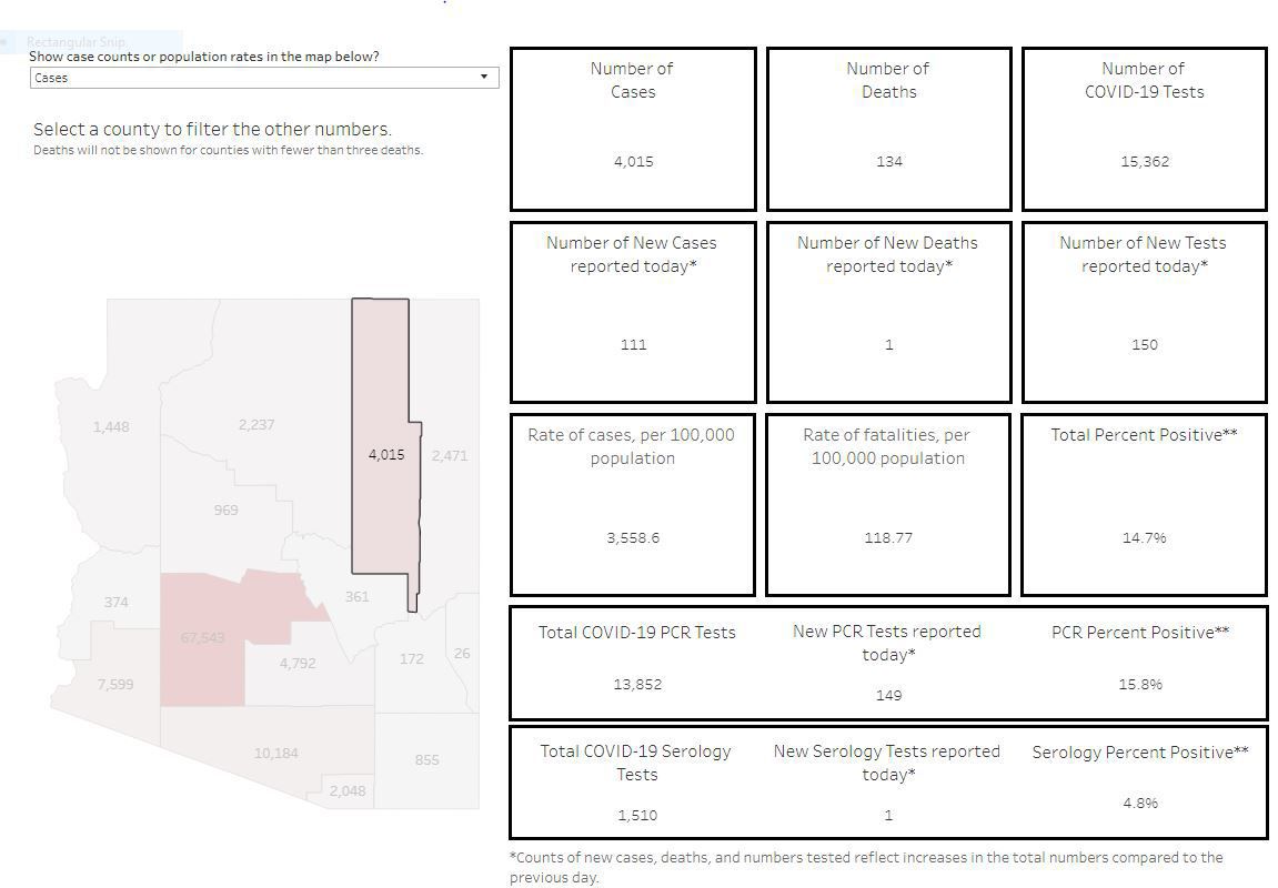 Navajo County case summary